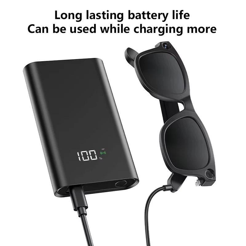 Xiaomi G300 Smart AI Glasses 800W بكسل AI كاميرا تصوير HD صور فيديو مكالمات صوتية ترجمة مقاوم للماء نظارات بلوتوث