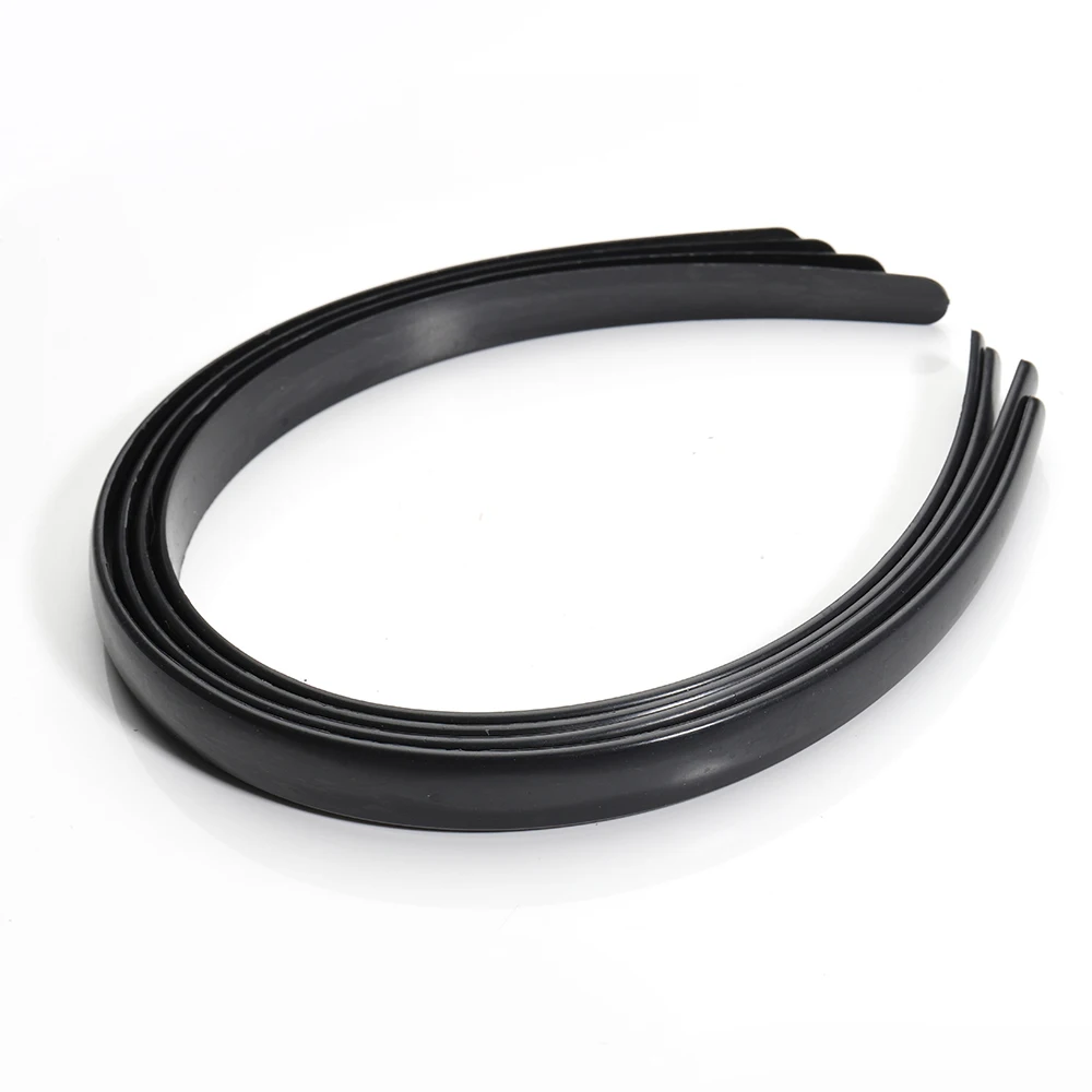 5pcs/lot Black Plastic Headbands Base 1.5-4 cm Width Soft ABS Material Head Hoops Blank Headbands Bezel for DIY Jewelry Making