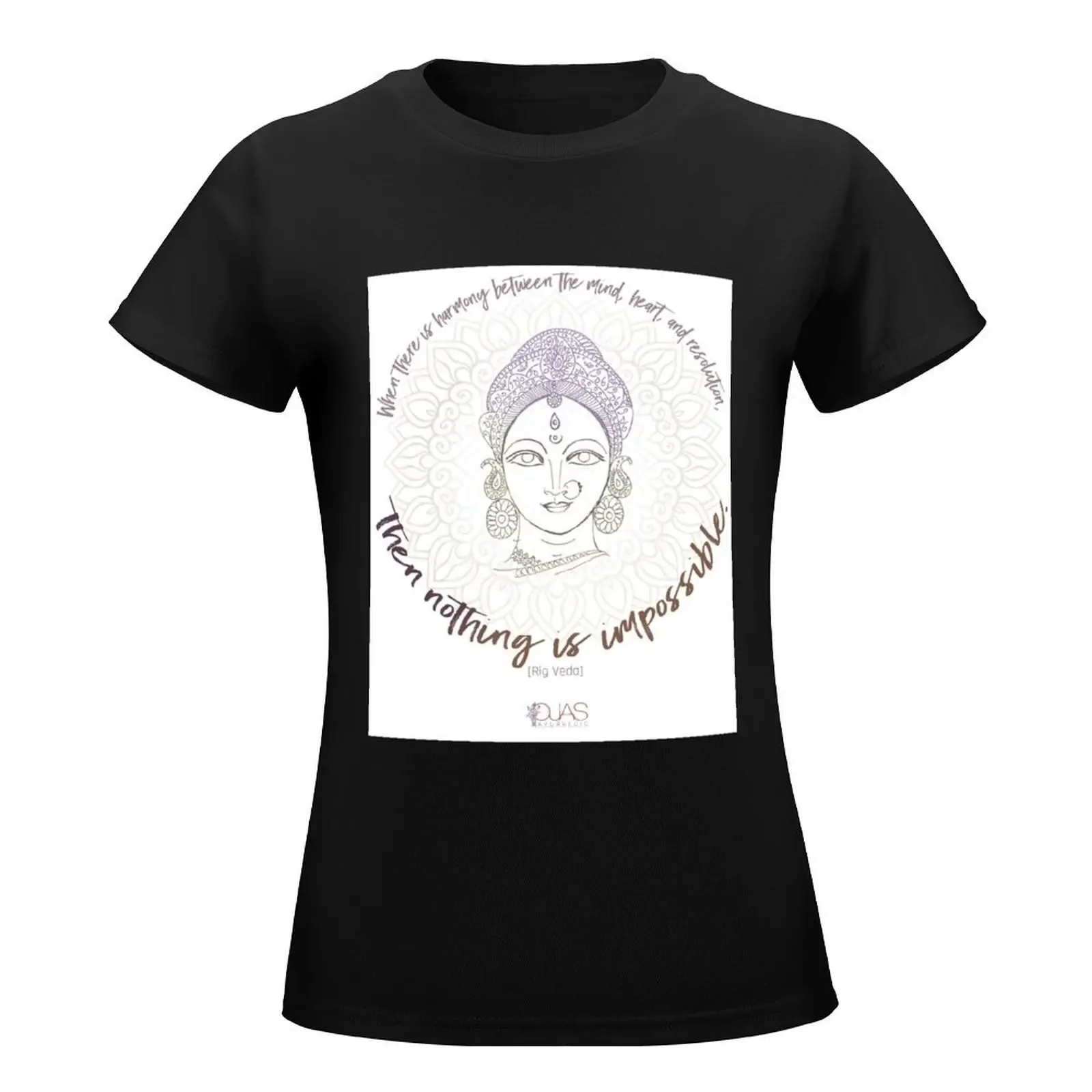 Rig Veda - Nothing is Impossible T-Shirt cute tops kawaii clothes funny t shirts for Women