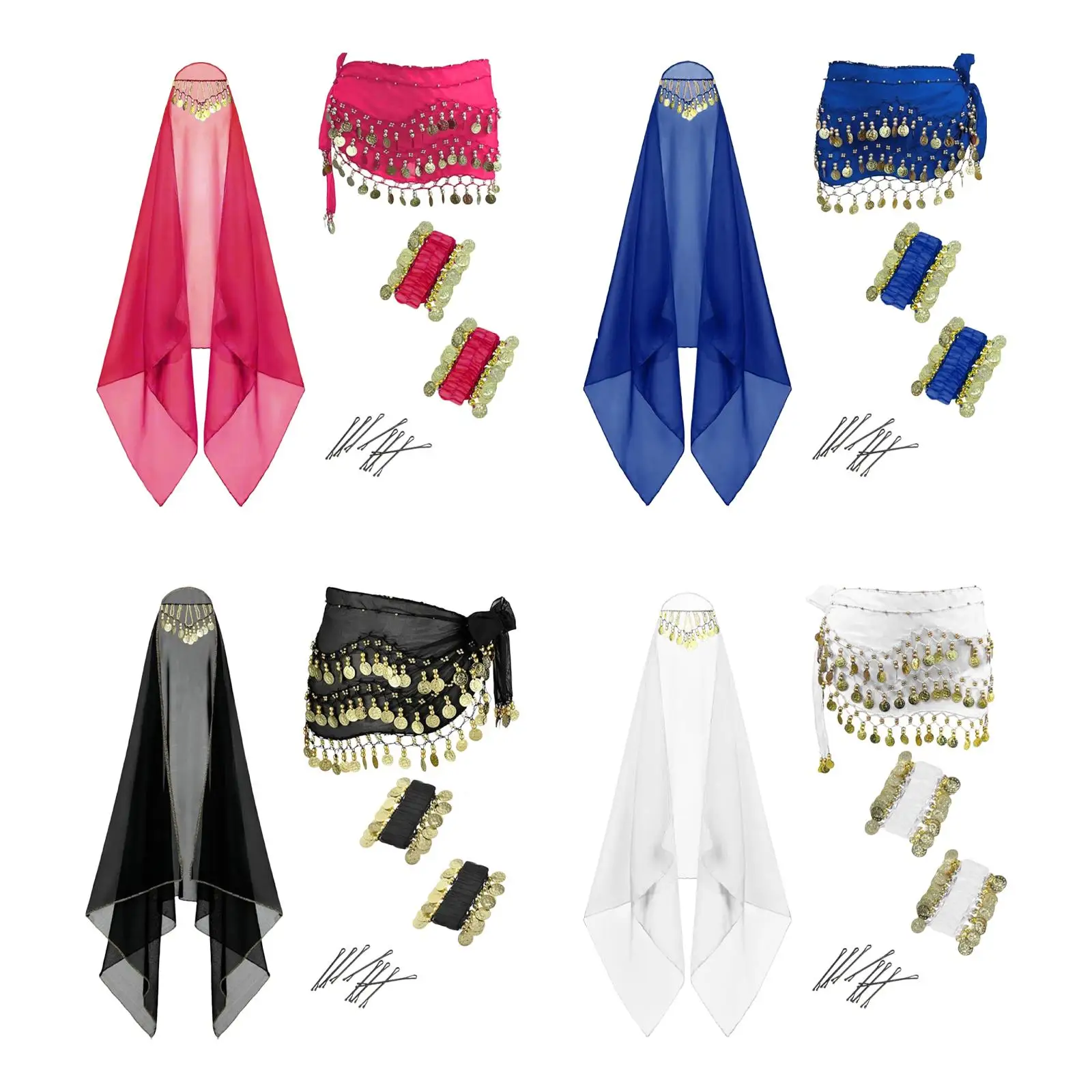 Bracciali da polso per vestire abiti da danza del ventre per feste sul palco in spiaggia, cosplay