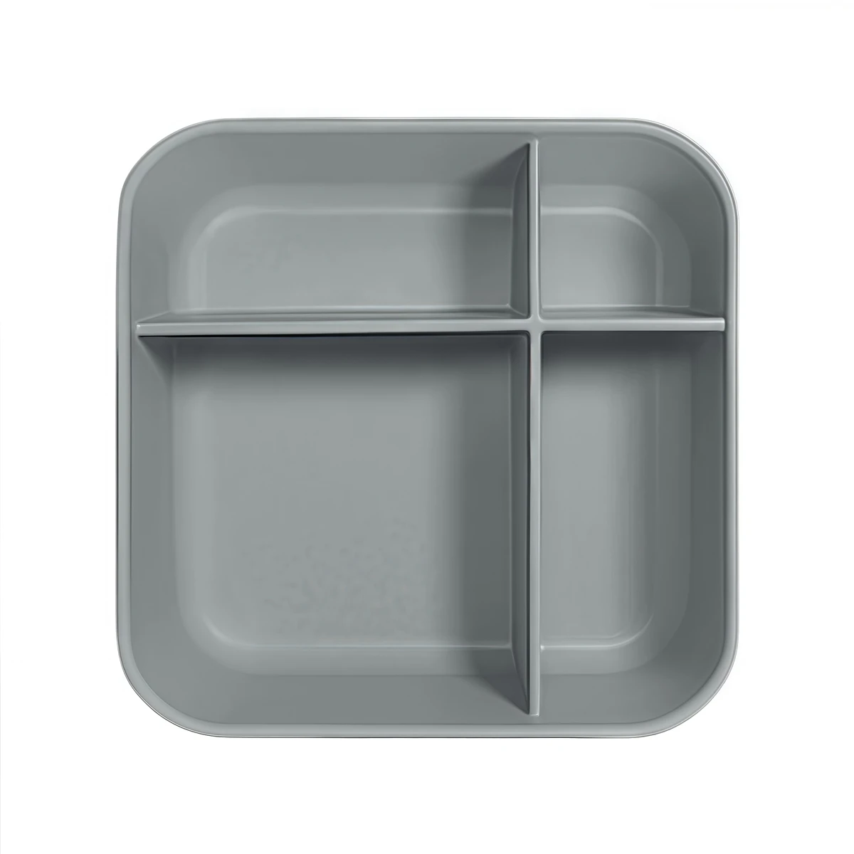Silicone Lunch Box Microwave Steamer with 4 Compartments Food Storage Container Designed for Healthy Cooking and Food Separation