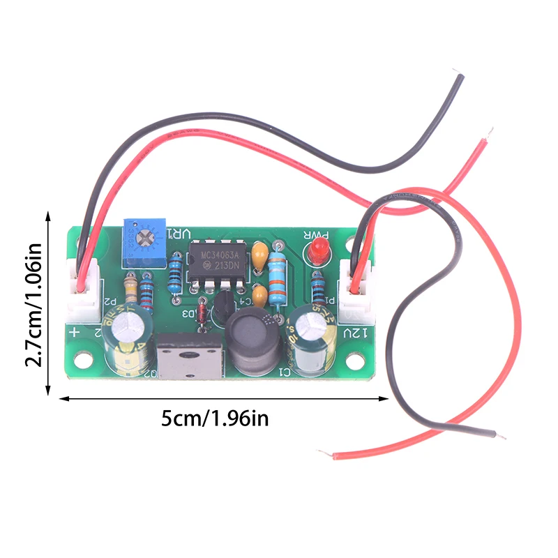 MC34063 Nixie Tube Booster DC 9-12V para 80-380V Conversor de impulso para relógios brilhantes 6E2 6E1 6E5 e tubos de olho mágico