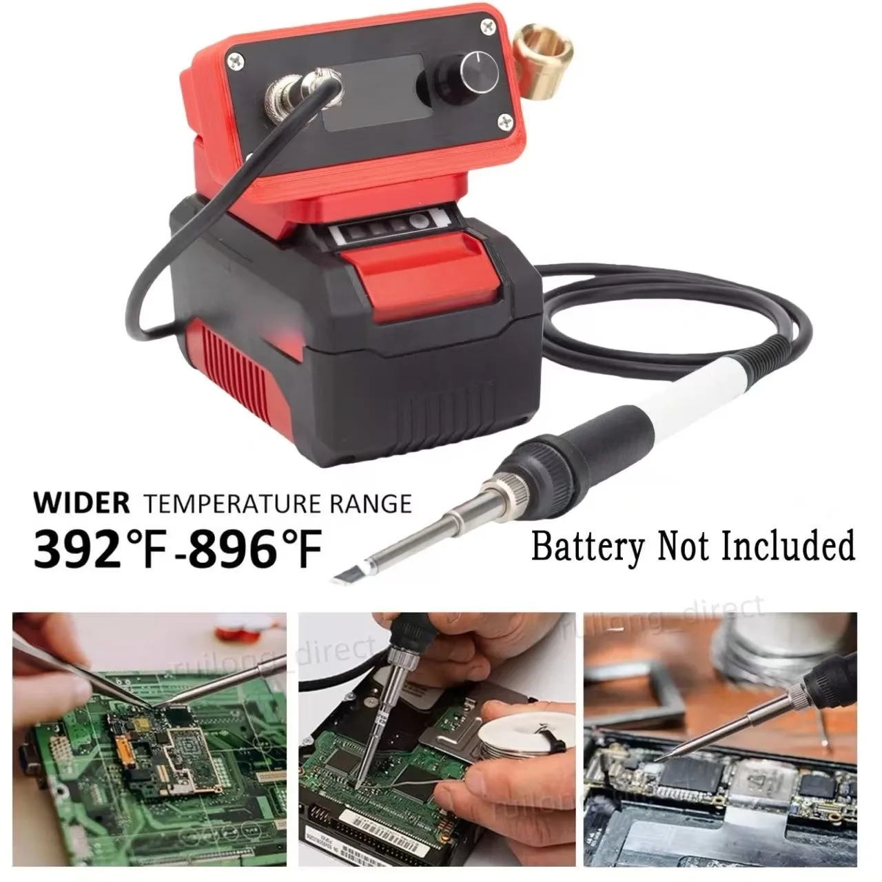 

Беспроводная сварочная станция, аккумуляторный источник питания для OZITO, 18 В, литиевая батарея, паяльник T12, сварочный комплект (без батареи)