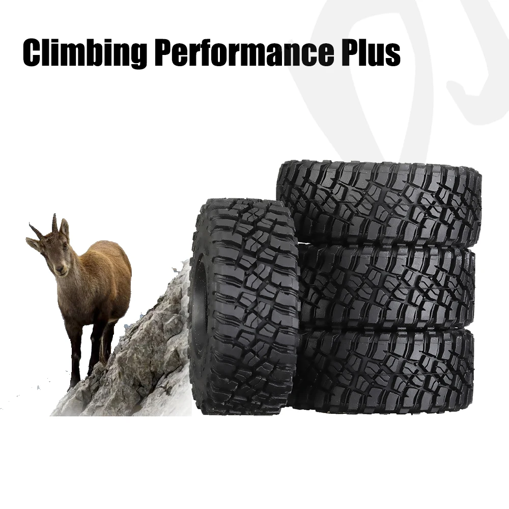 

DJ 1/24 1 Inch All Terrain Butyl Rubber Climbing Enhancement Tire with Liner Sponge for AXIAL SCX24 90081 FMS FCX24 Upgrade Part