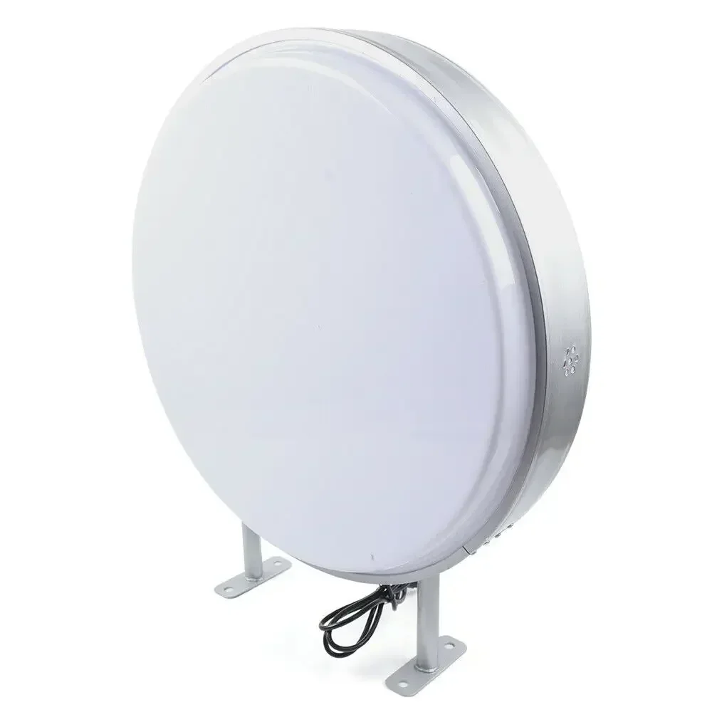 LED Round Light Box Sign, 10000K White LED, Double-Sided Display, Compact, Easy to Install