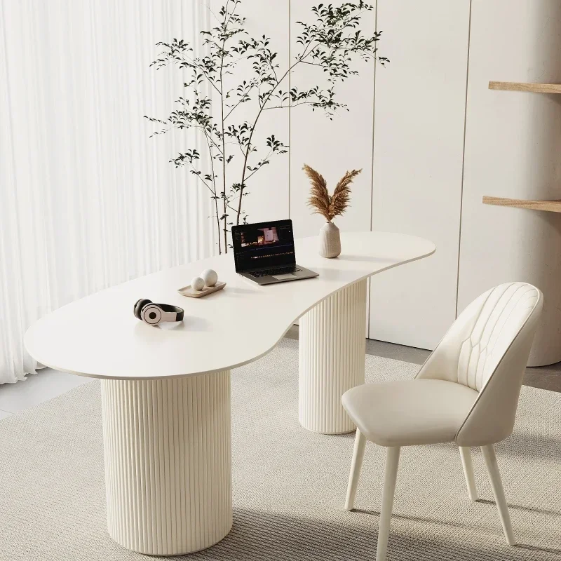 Light luxury Computer desk Modern desk Writing desk Consultation table Reception table and chairs
