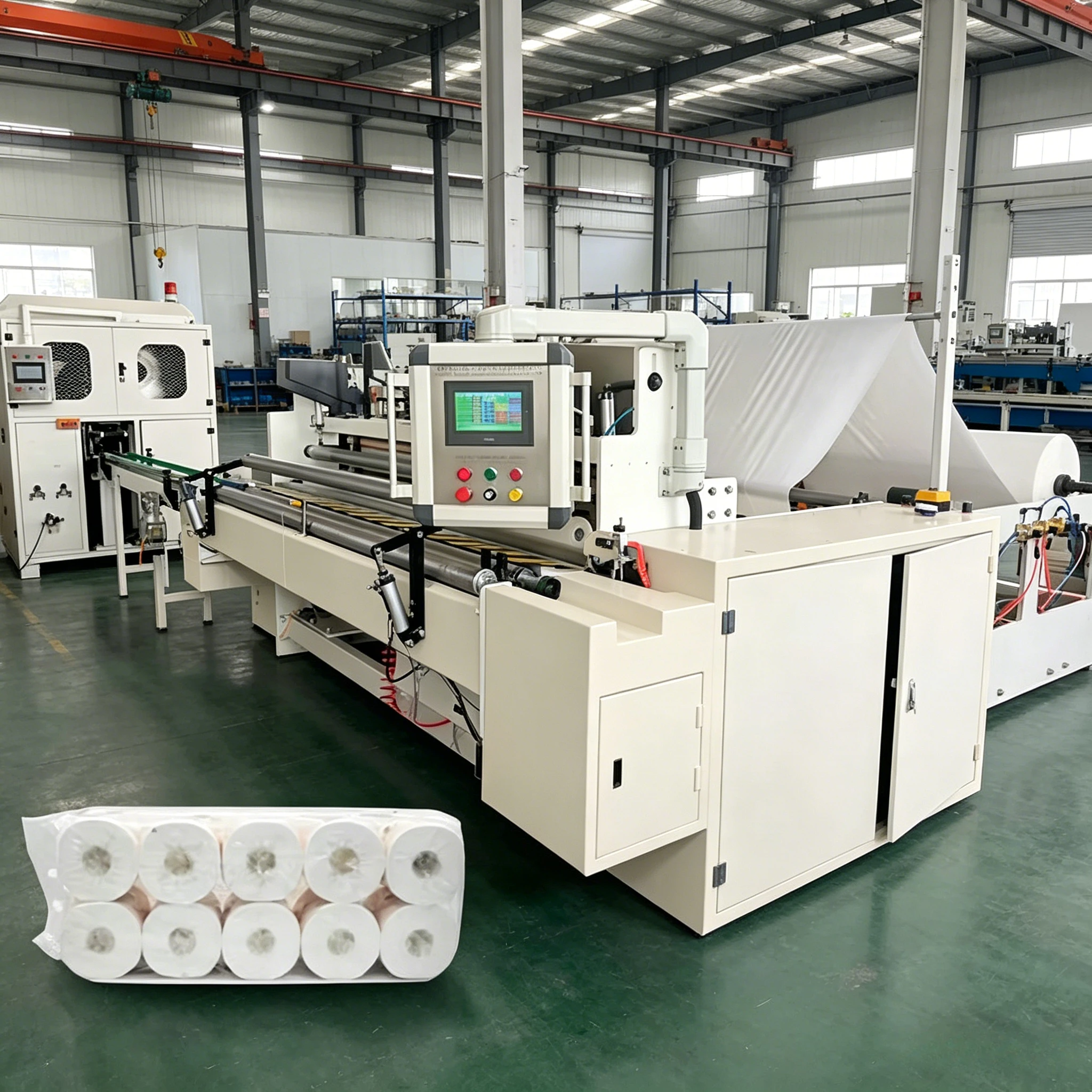 Fully Automatic Tissue Paper Making Machine Napkin Production Line for Toilet Paper Folding Available for Sale customized