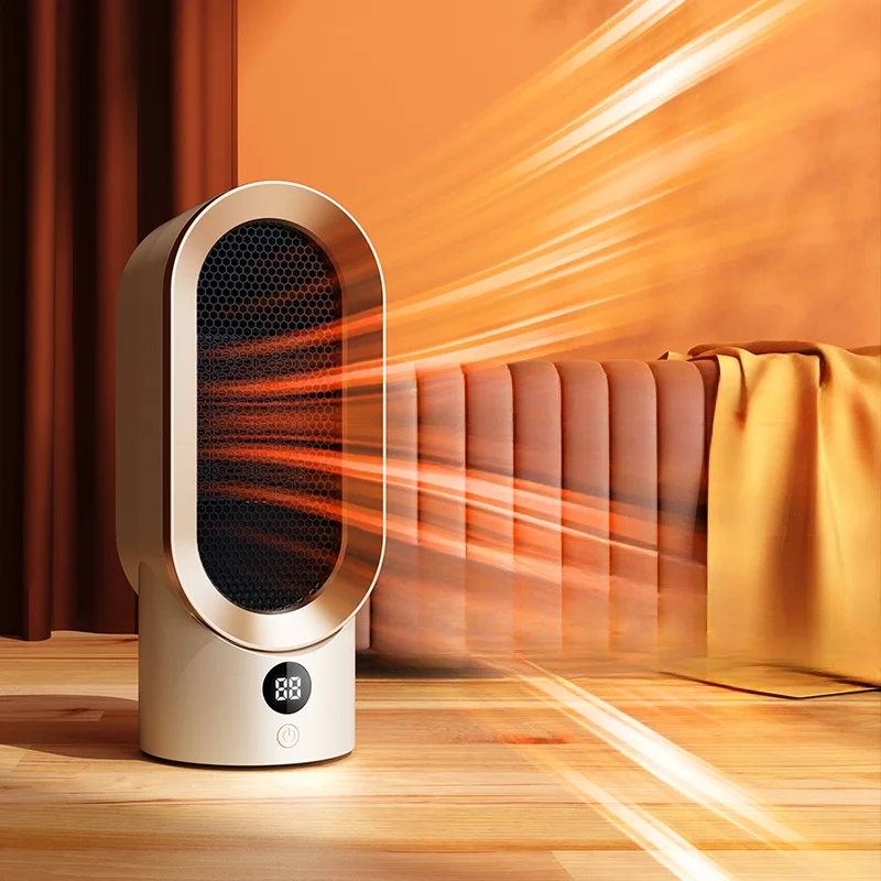 

Маленький умный портативный настольный обогреватель для использования в помещении, башня, напольное пространство, воздух, горячий электрический тепловентилятор с дисплеем для спальни, домашнего офиса, комнаты