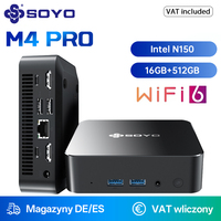 SOYO M4 Pro Gaming Mini PC with Intel N150 CPU DDR 16GB RAM + 512GB Storage Win11Pro WiFi 6&BT5.2 Portable Mini Computer