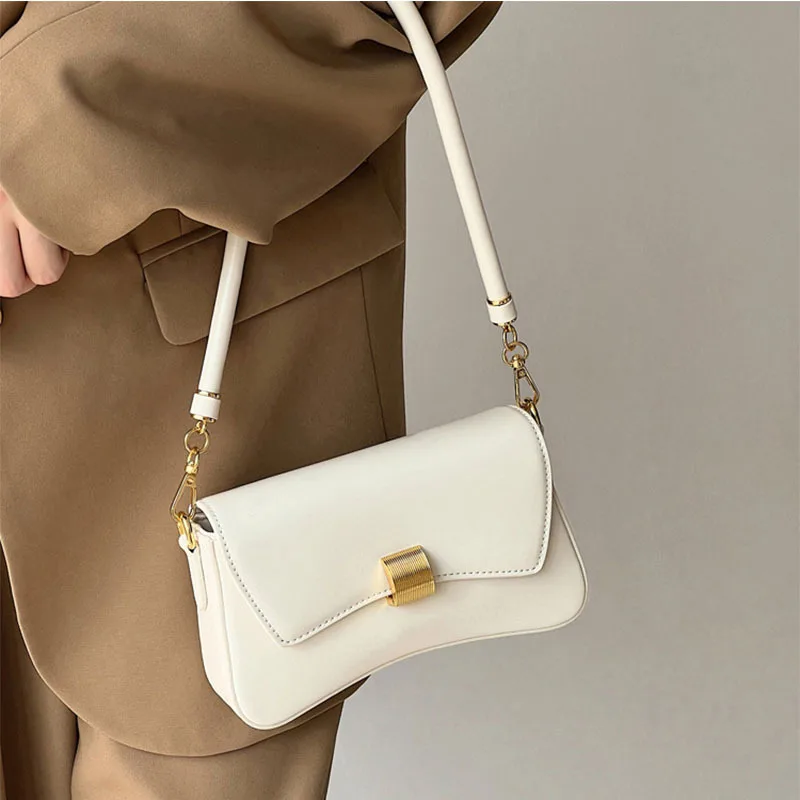 

Baguette Bag New Simple Casual Solid Color Underarm Women Bag Urban Style Everything Oblique Span Shoulder Bag