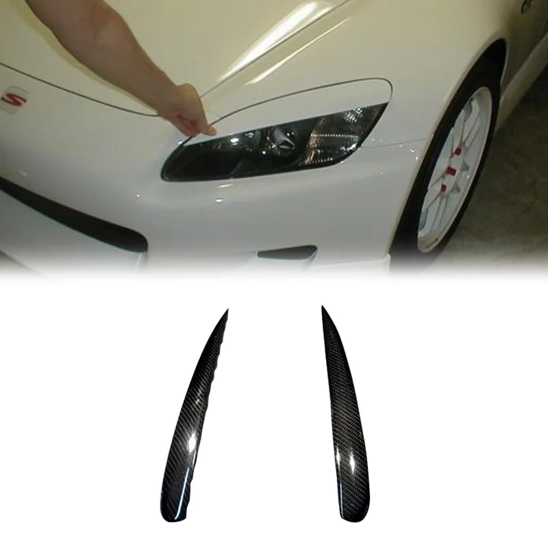 

Headlight Trim Eyebrow For Honda S2000 Carbon Fiber Front Bumper Light Eyebrow Body Kit Tuning Trim For S2000 Racing