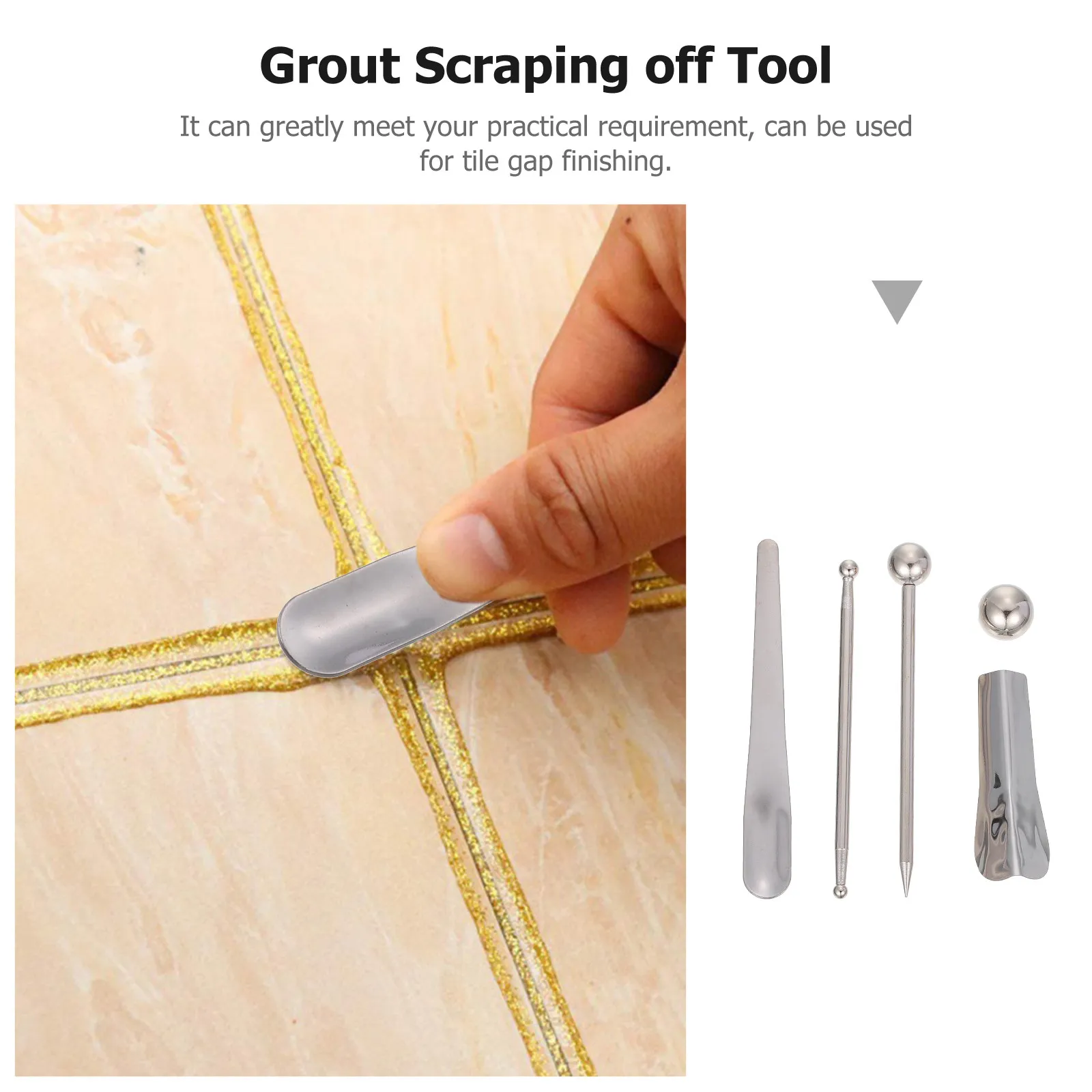 

Tile Caulk Finishing Tool Set Durable Grout Coating Pressing Removal Tools For Bathroom Kitchen Balcony Use Power Tools