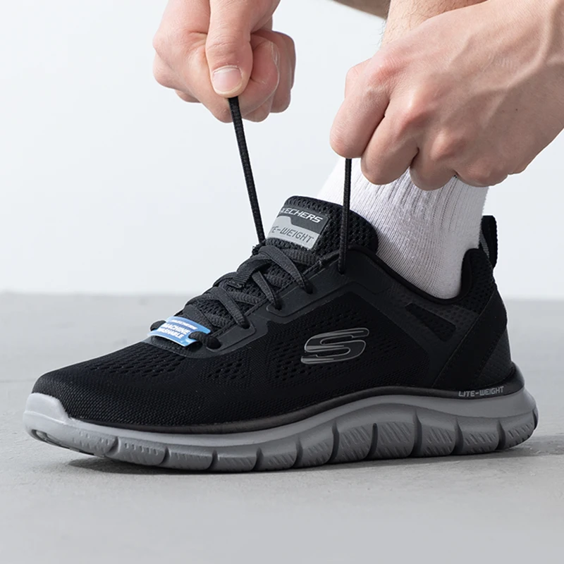 Skechers Men's Shoes Original Lightweight Fashionable Wear-Resistant Non-Slip New Fitness Training Outdoor Sports Casual Shoes 232698-Bkcc-5