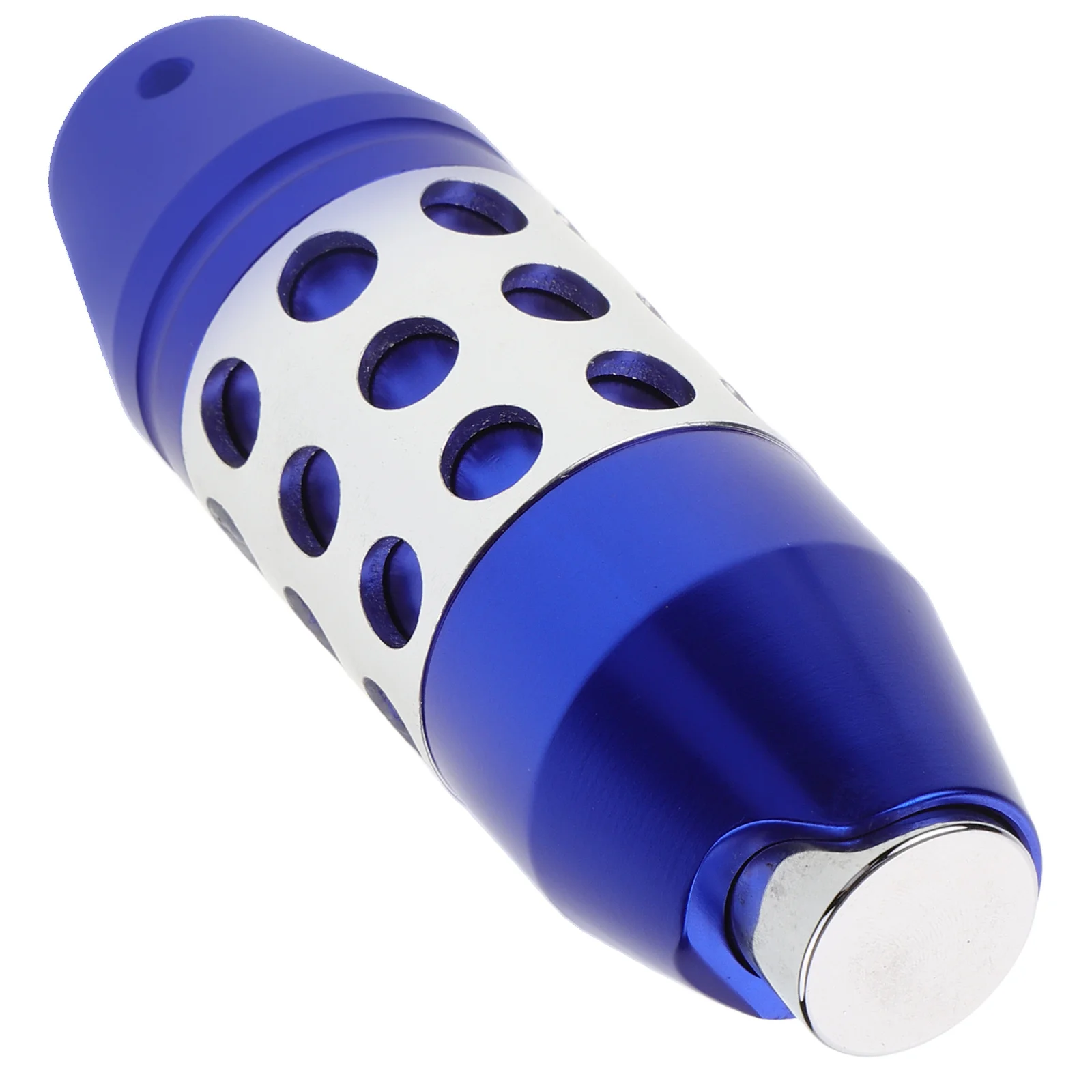 

Gear Shift Knob Manual Shifter Knob Aluminum Alloy Blue Multi-Hole Design Vehicle Gear Shifter Replacement Grip Handle for Cars