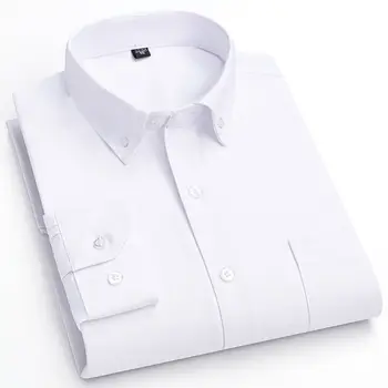 10 best sales Erkekler için beyaz uzun kollu gömlek - №4