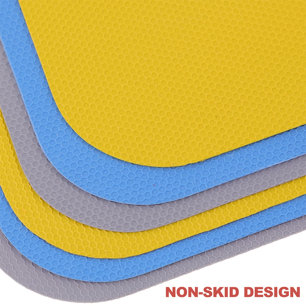 

9pcs Rubber Jar Opener Pad Nonslip Square Gripper For Bottle Lid Kitchen Tools Colored Cup Mats Anti-Skid Opener Pads