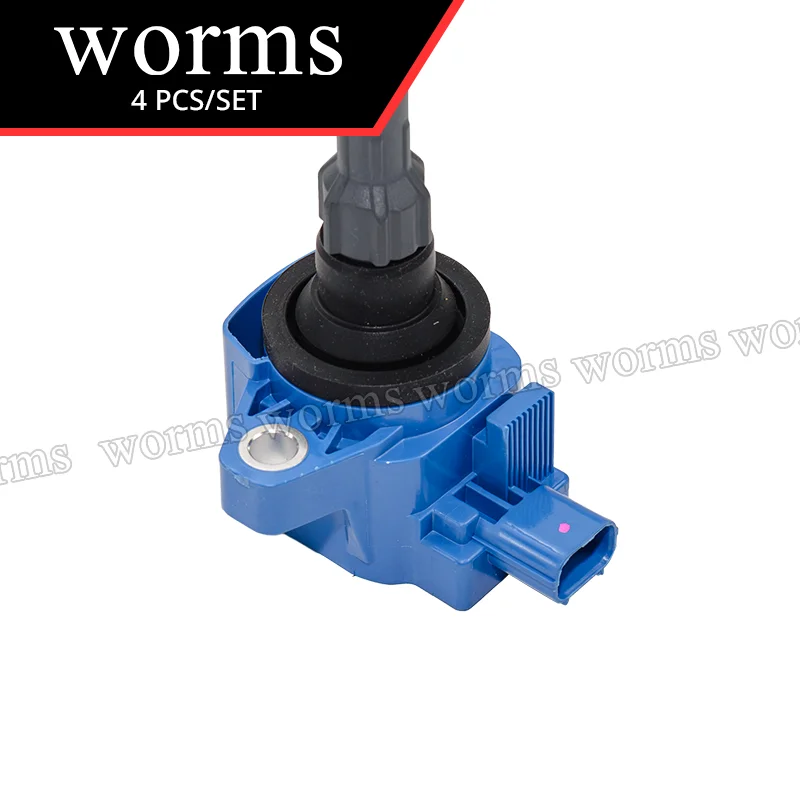 Würmer Hochleistungs-Zündspule Racing 4-teiliges Set für Honda Civic Accord CR-V 1.5L 2.0L L4 3052059B013