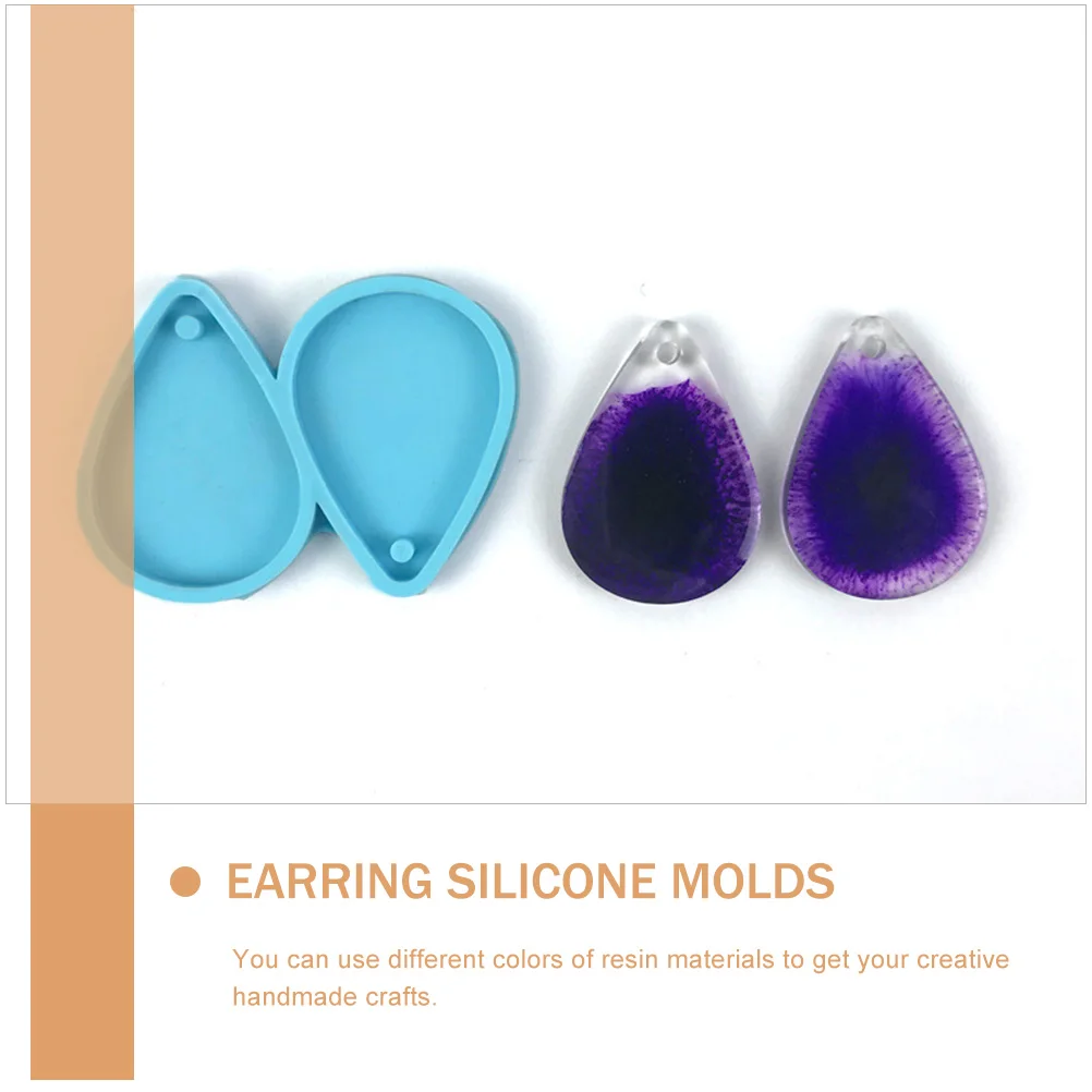 

1Set Earring Pendant Making Molds Water Drop Shape DIY Silicone Casting Mold Jewelry Making Supplies Creative Handmade Crafts