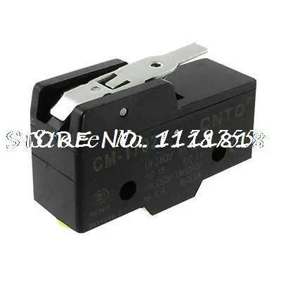Ui 380V Ith 15A Screw Terminals Short Hinge Lever Basic Micro Switch