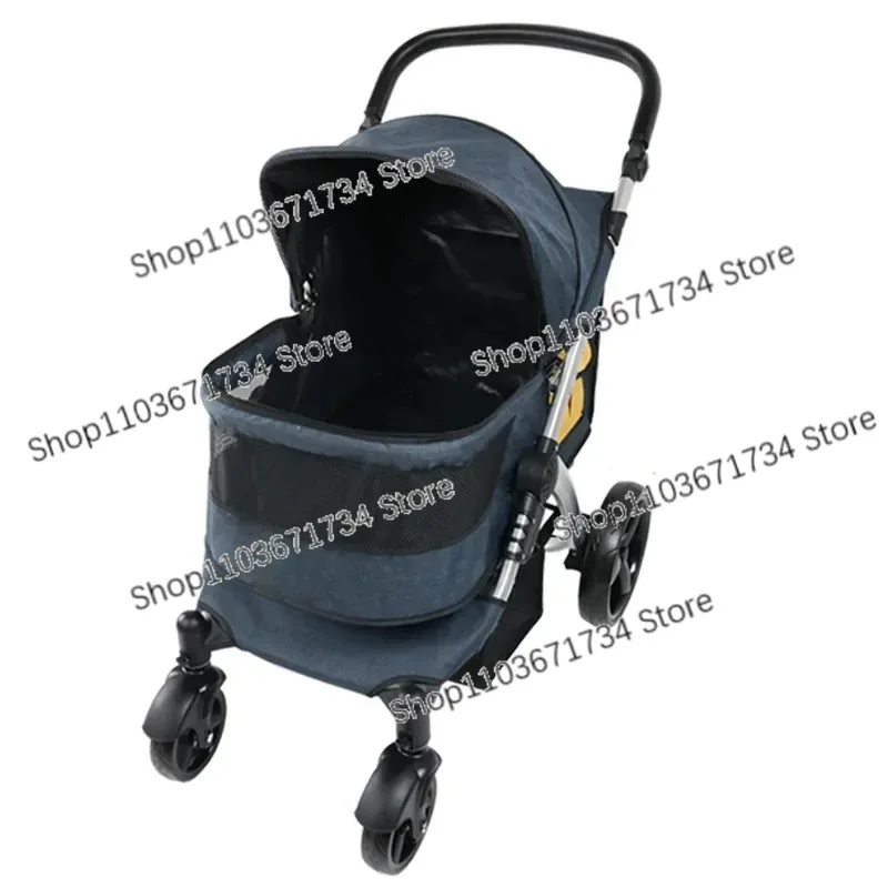 

Pet Cart Medium and Large Dog Multi Pet Folding Dog Cat Family Out Cart Dog Walking Four-wheeler Pet Cart