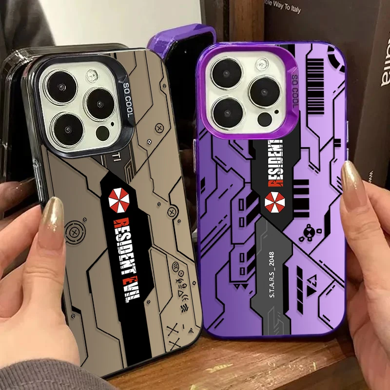 Жесткий чехол Residents Evils Crisis с узором для iPhone 16 16E SE4 15 14 13 12 11 Pro Max XS X XR Plus 8 7 SE 2020 PC Cover
