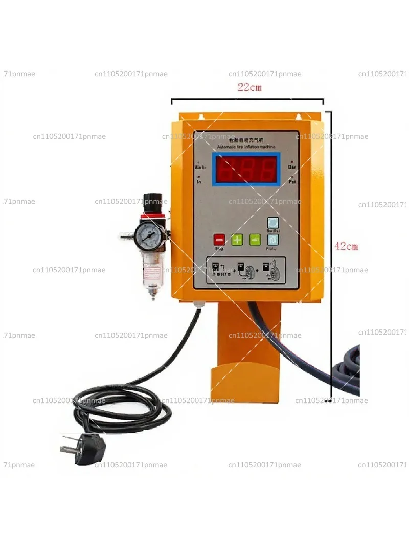 Commercial Tire Inflator, Fully Automatic Wall-Mounted Air Pump with Digital Display for Car Truck Garage