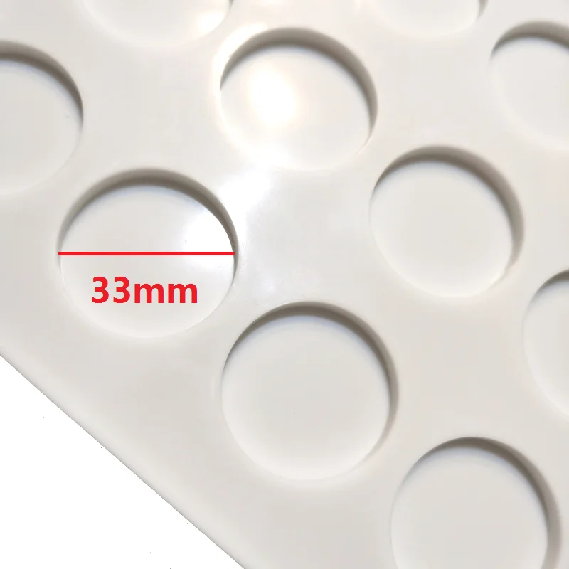 Wax Seal Stamp 3cm Mold Silicone Pad Mat 24 Pore DIY Craft Wax Sealing Mat Auxiliary Tool with 25 grid double-sided tape