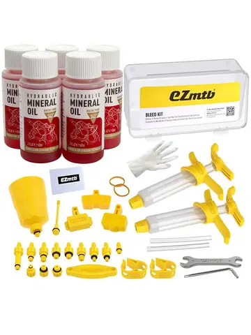 Bicycle Brake Mineral Oil 60ML Bike Hydraulic Disc Brake Oil Bleed Kit For SHIMANO TEKTRO SRAM NUTT Series Brake Repair Tools