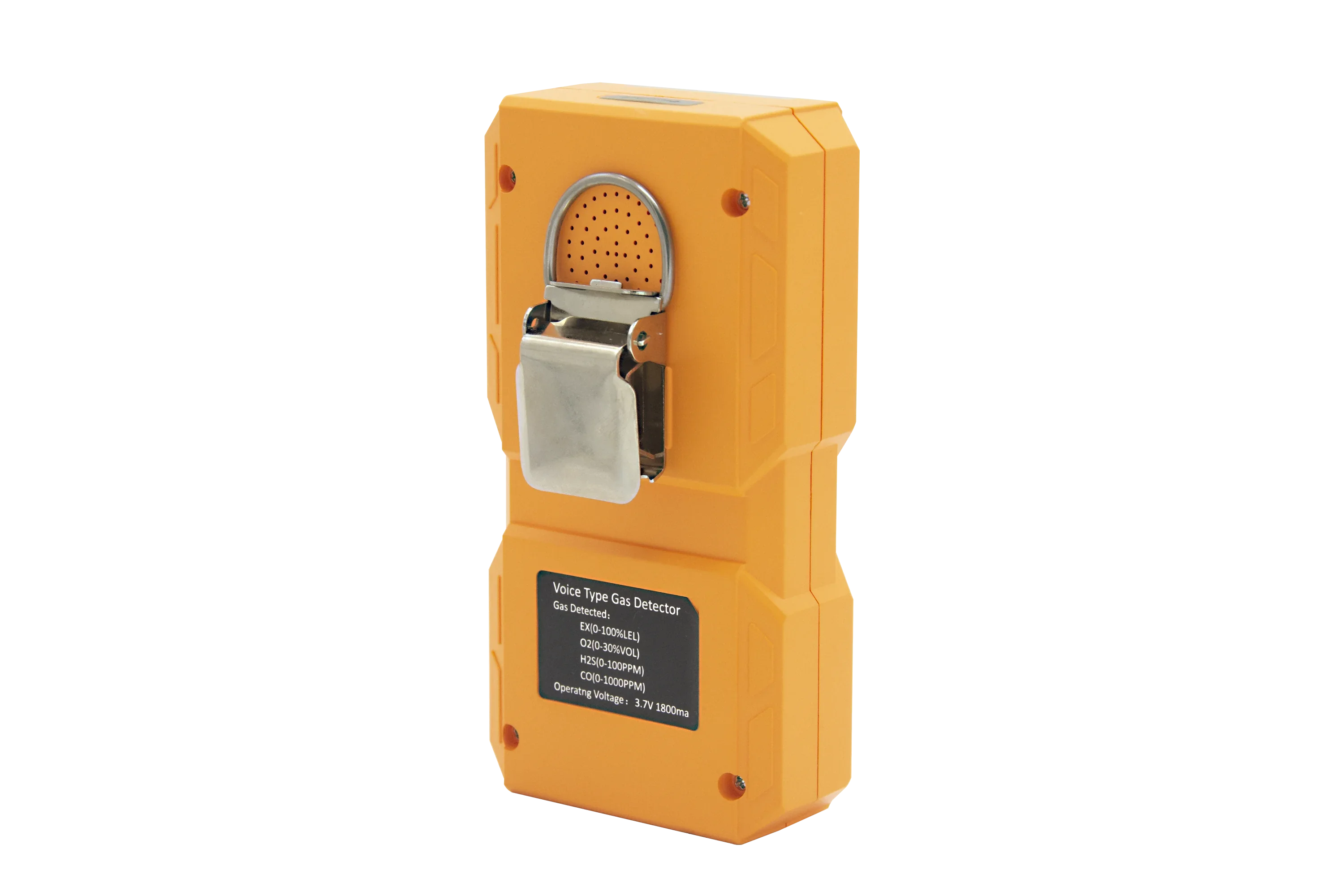 Erkennung der Gaskonzernation, Gasleckdetektor, tragbarer H2S CO CH4 O2 Multigasdetektor mit Sprachalarm