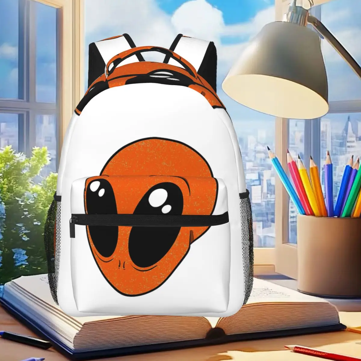 

Orange Ayylien Student Backpack School Bag Hiking Travel Daypack for Men Women Fashion Bookbag Shoulder Bags