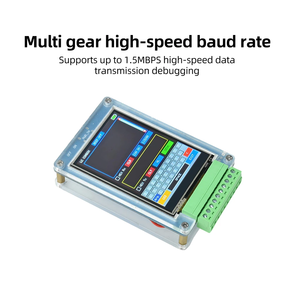Handgehaltener serieller Debugger mit STM32-Tool, tragbare Datenübertragung RS485 RS232 TTL, 2,8-Zoll-TFT-Touchscreen für Elektronik – Detail 18