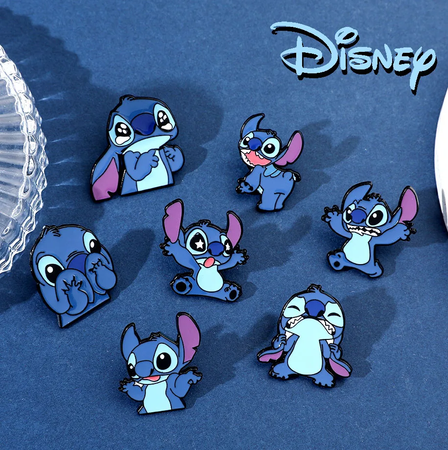 

Disney Brooch Stitch Anime Pin Lilo & Stitch Enamel Pin Figures Lapel Pins Kawaii Jewelry Accessories Stitch Pins for Backpacks