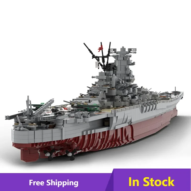 

Military Warship Navy Aircraft Army Figures Building Blocks IJN Yamato 1:200 Army Warship Construction Bricks Children Toys