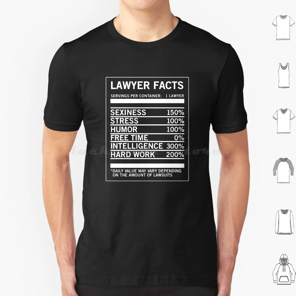Lawyer Facts Funny Cool Attorney Gift T Shirt 6xl Cotton Cool Tee Lawyer Law Law School Law Graduate Law Student Attorney Funny