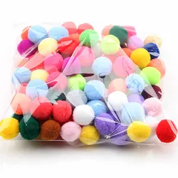 Peluş ponpon 15mm 20mm 25mm yumuşak ponponlar kabarık peluş topları Pom Poms Furball DIY el yapımı el sanatları malzeme düğün ev dekorasyonu