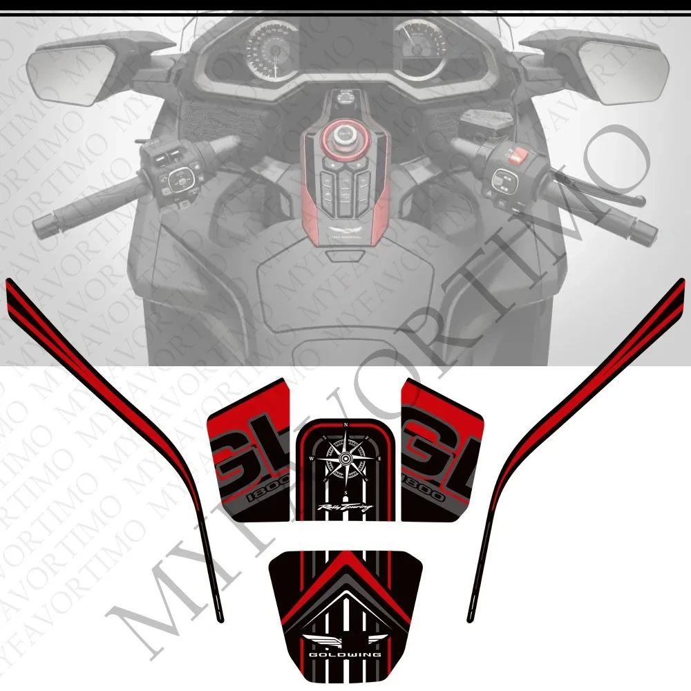 GL1800 Stickers For HONDA GOLDWING 1800 F6B Tour Motorcycle Tank Pad  Fairing Stickers Protection Tank Decals Wheel Protector