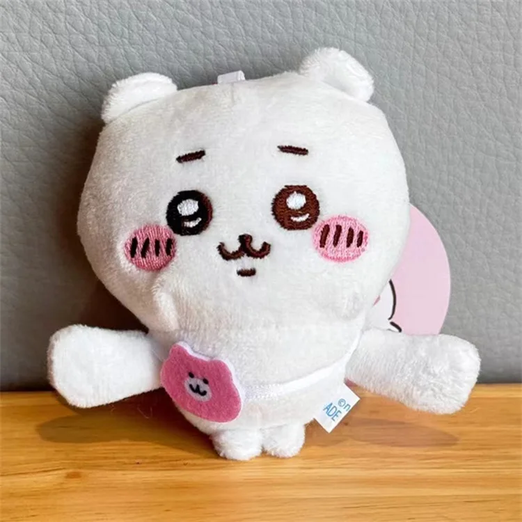 Chiikawa Cute Cartoon Chiikawa Hachiware Hand In Hand Magnetic Refrigerator Sticker Plush Toy Small Foot Doll Cute Bag Pendant