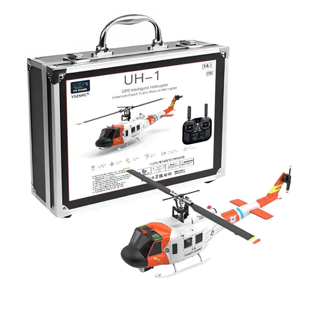 YUXIANG RC Helicopter F07S 2.4G 9CH Gyro GPS Optische Stroom Positionering 5.8G Camera Dubbele Borstelloze Motor 1/34 Schaal RC Vliegtuigen