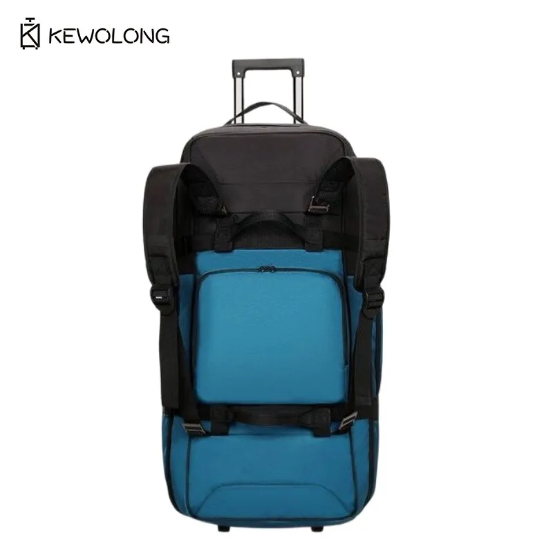 Waterproof Rolling Gear Bag - 90L Large Capacity Wheeled Backpack with Pull Strap, Heavy Duty Duffel for Camping Equipment