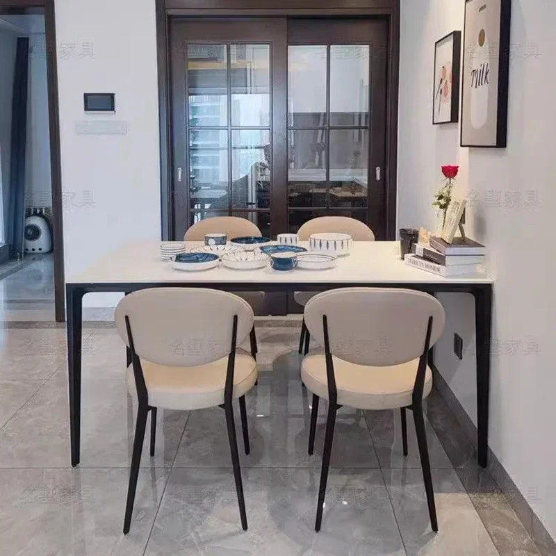 

Modern Italian Dining Table Living Room Simplicity Luxury Home Dinner Table Rectangle Kitchen Mesa De Cozinha Salon Furniture