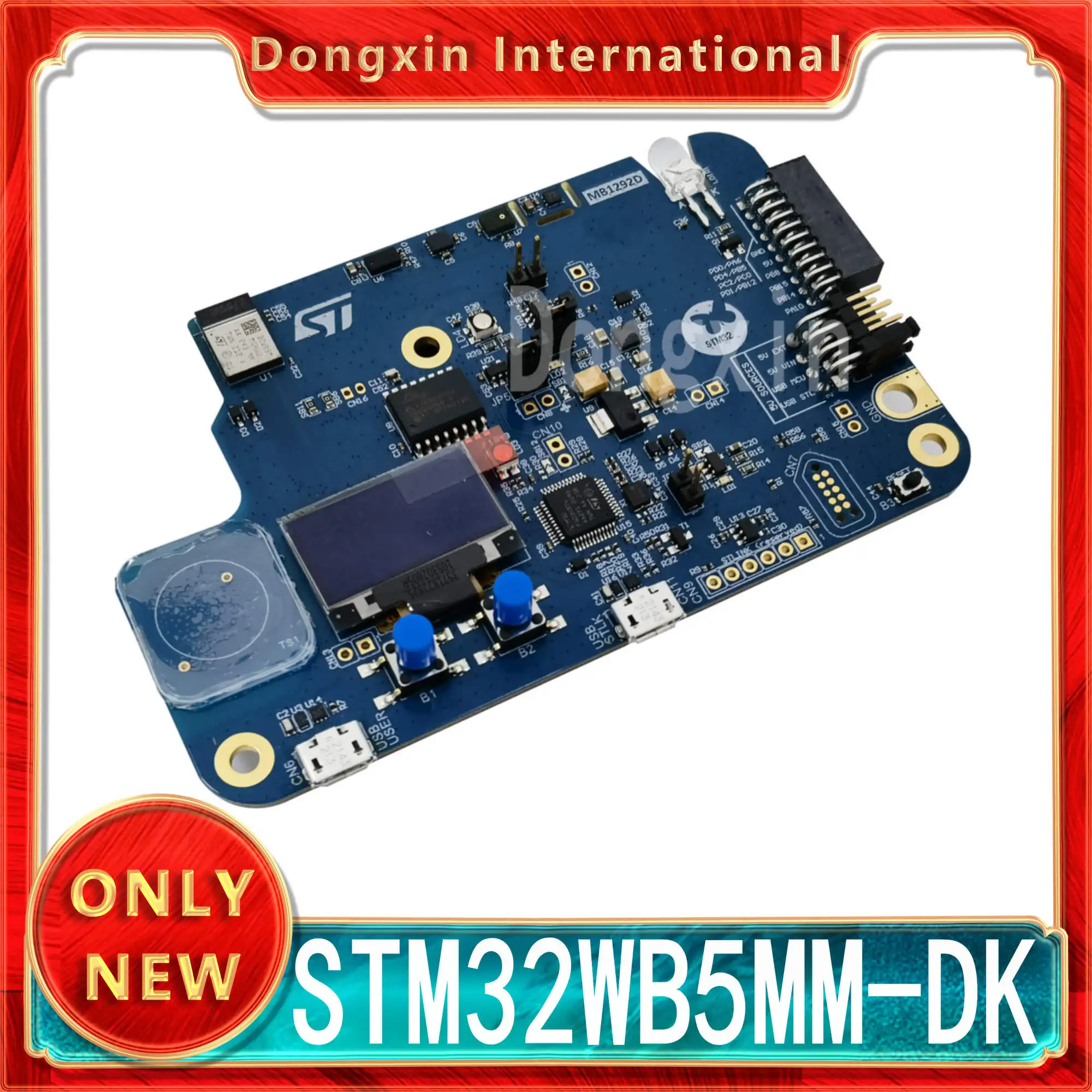 

STM32WB5MM-DK Discovery, набор для разработки STM32WB5MMGH6, модуль сверхнизкой мощности