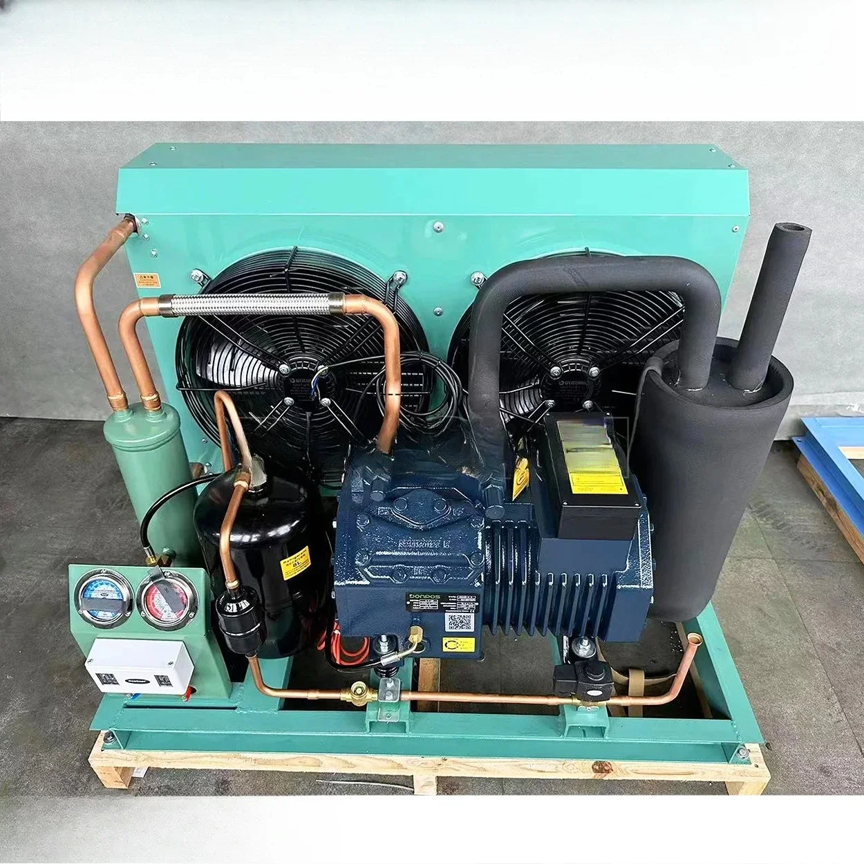 

CHKJ Bescool High Performance 5HP Bitzer Compressor 2-Fan Air Cooled Condensing Unit Cold Storage Refrigeration Heat Exchange