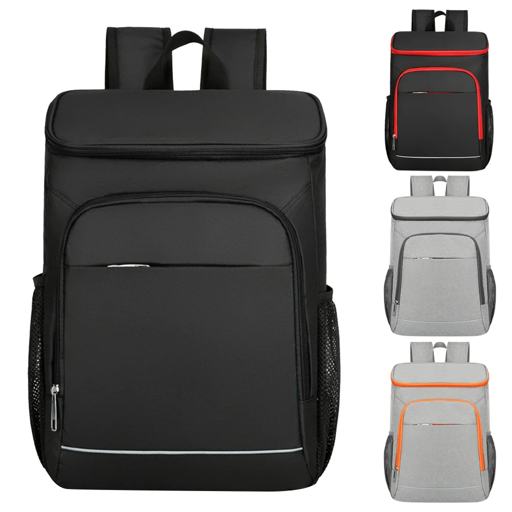 Oxford Cool Storage Rucksack Leichter wasserdichter, isolierter Lunch rucksack mit großer Kapazität und reflektieren dem Streifen für den Außenbereich