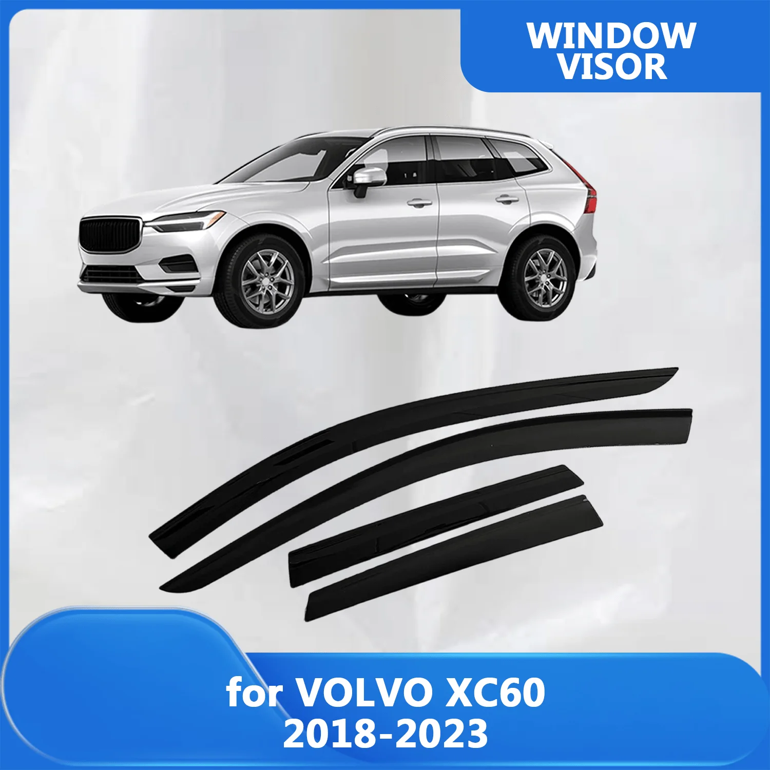 

Window Visor for VOLVO XC60 2018 2019 2020 2021 2022 2023 Wind Deflectors Rain Guards Door Visor Vent