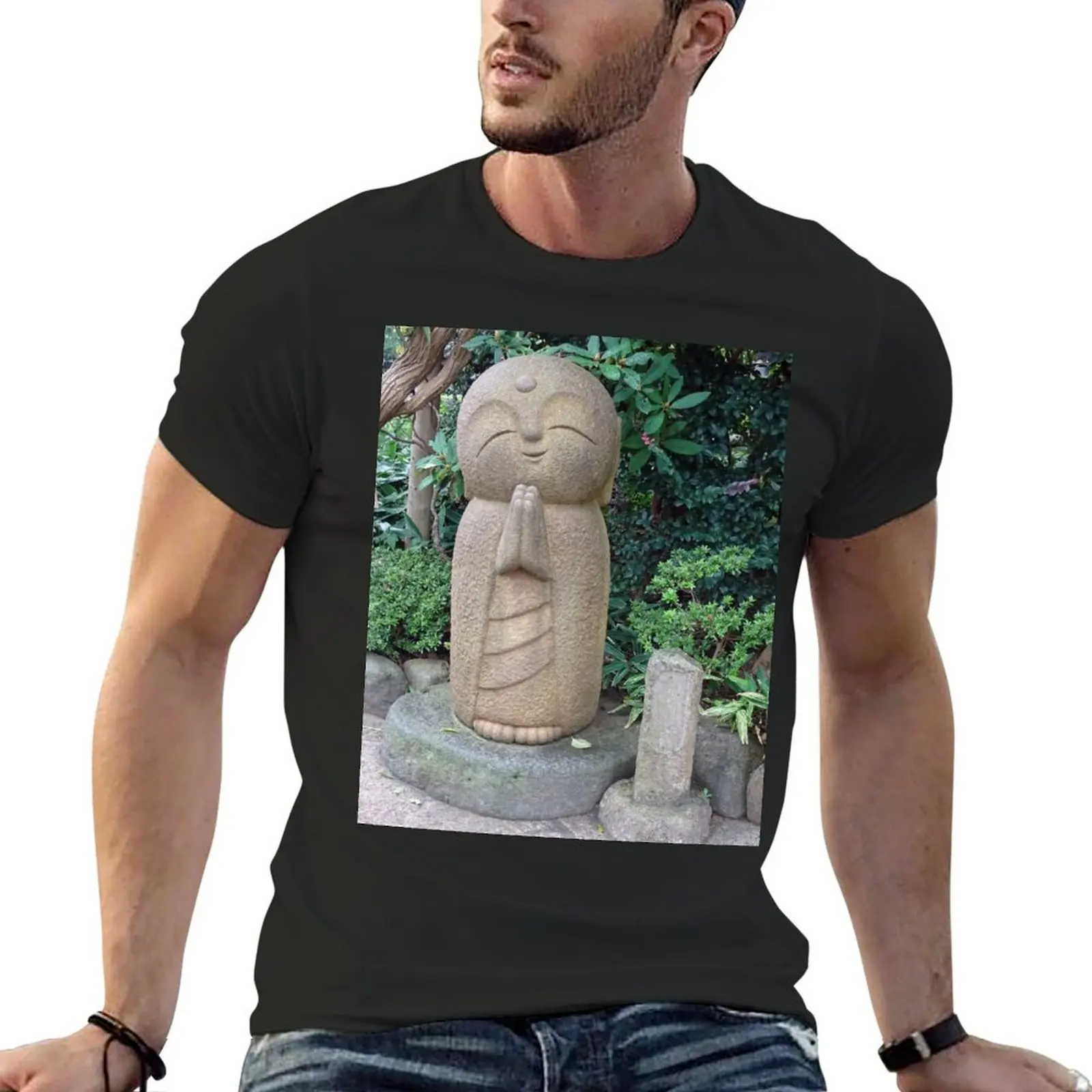 

Happy Jizo T-Shirt summer top new edition black t-shirts for men