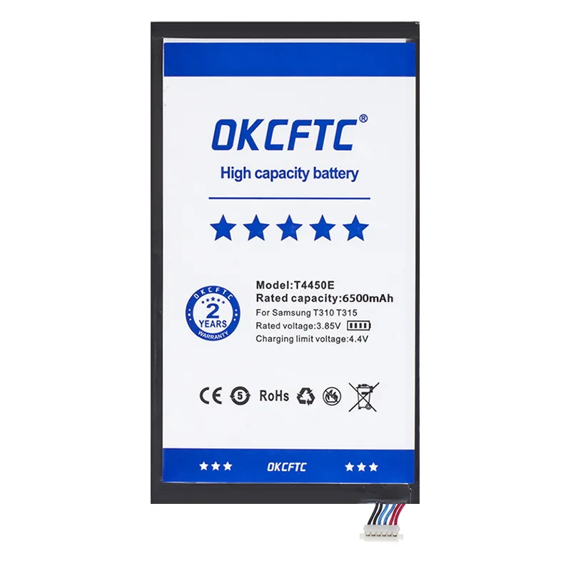 Original OKCFTC Tablet Battery T4450E For Samsung Galaxy Tab 3 8.0 T310 T311 T315 SM-T310 SM-T311 SM-T315 T3110 6800mAh + gifts