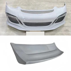 Front Bumper Daytime Running Light Tail Wing for Porsche Cayman Boxster 987.1 Modified 991.1 GT3 RS Style Car Body Kit