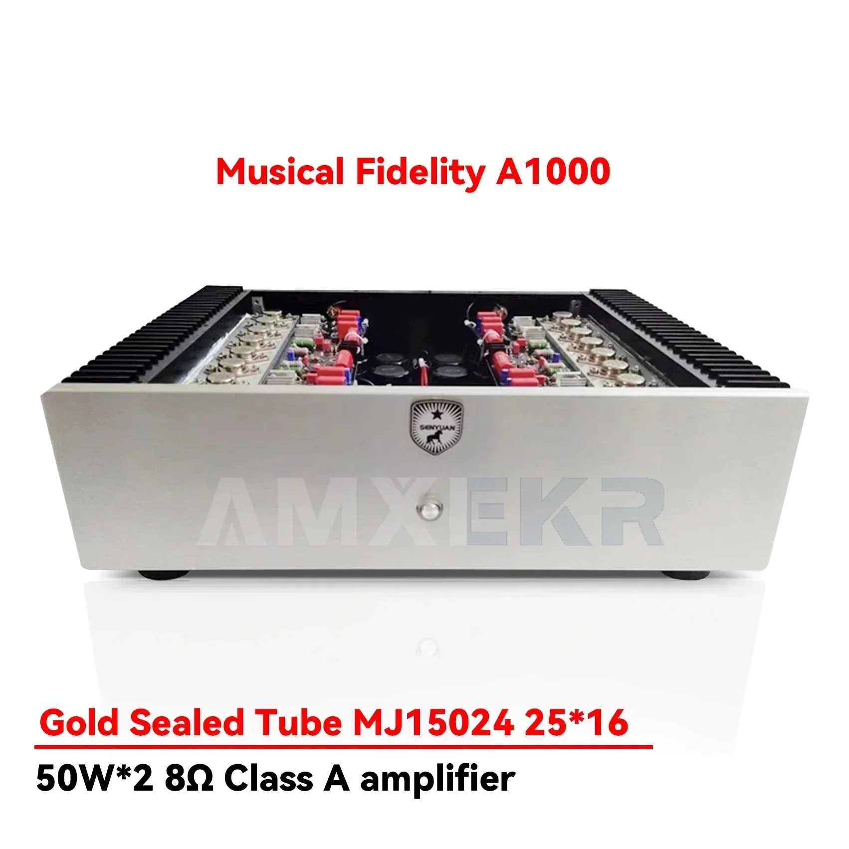 SUQIYA 50w*2 Reference Musical Fidelity A1000 Class A Power Amplifier ON Transistor MJ15024 25 High Power HIFI Amplifier Audio