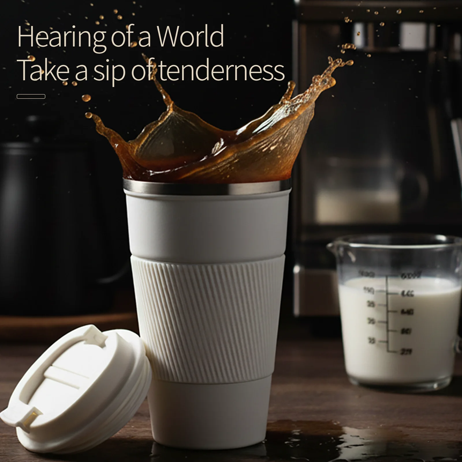 

Термокружка из нержавеющей стали 510 мл, термос для кофе, термос-бутылка, термокружка для путешествий, автомобильная термобутылка с нескользящим покрытием