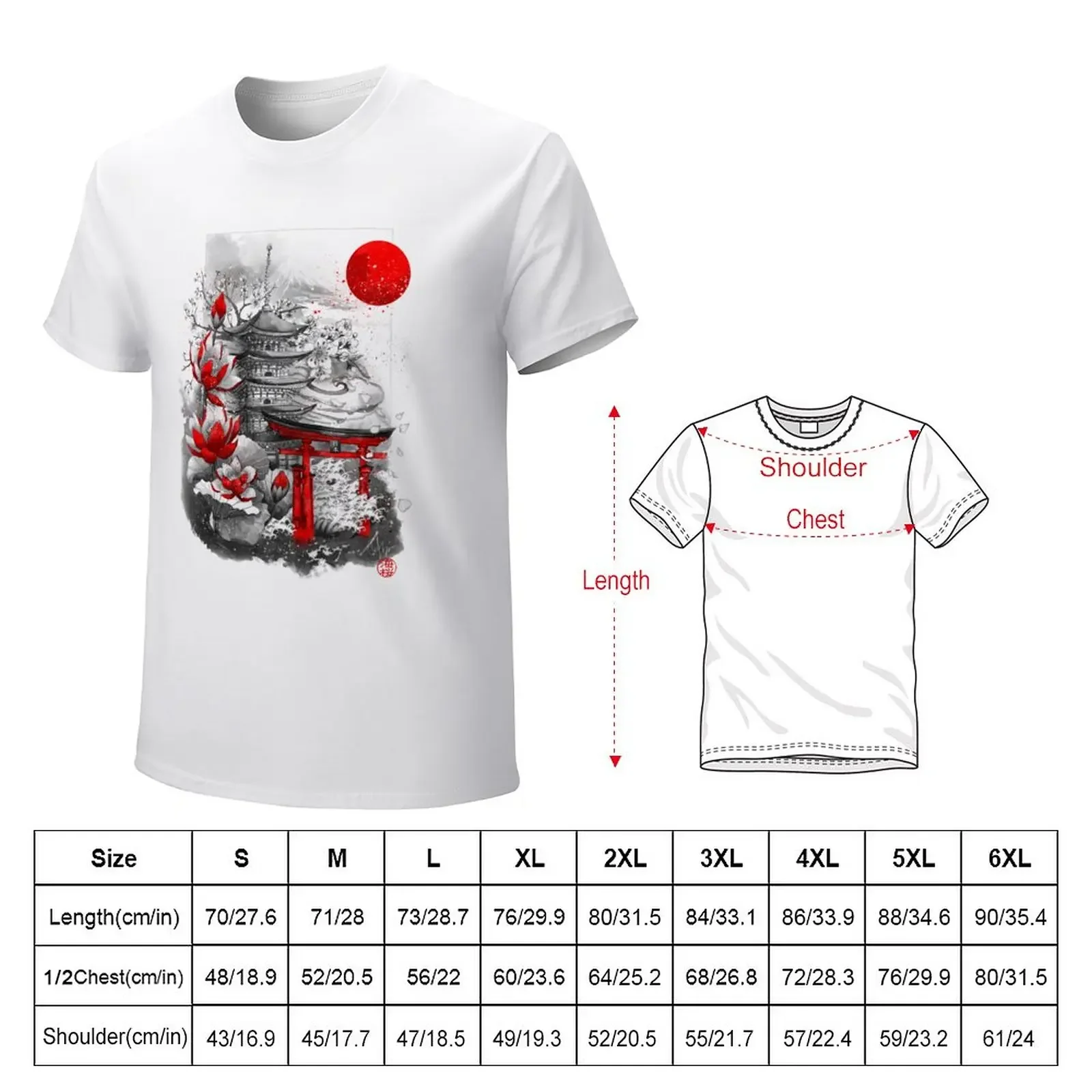 Nihon T-Shirt blacks cute clothes mens clothes oversizeds kawaii clothes mens graphic t-shirts